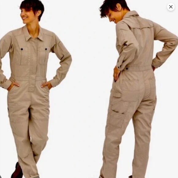 Patagonia Women’s Shop Coveralls in Pumice - Picture 7 of 11